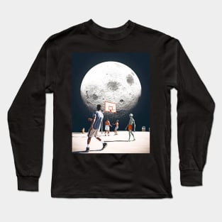 Alien Basketball "Space Jam" Art by Cult Class Long Sleeve T-Shirt